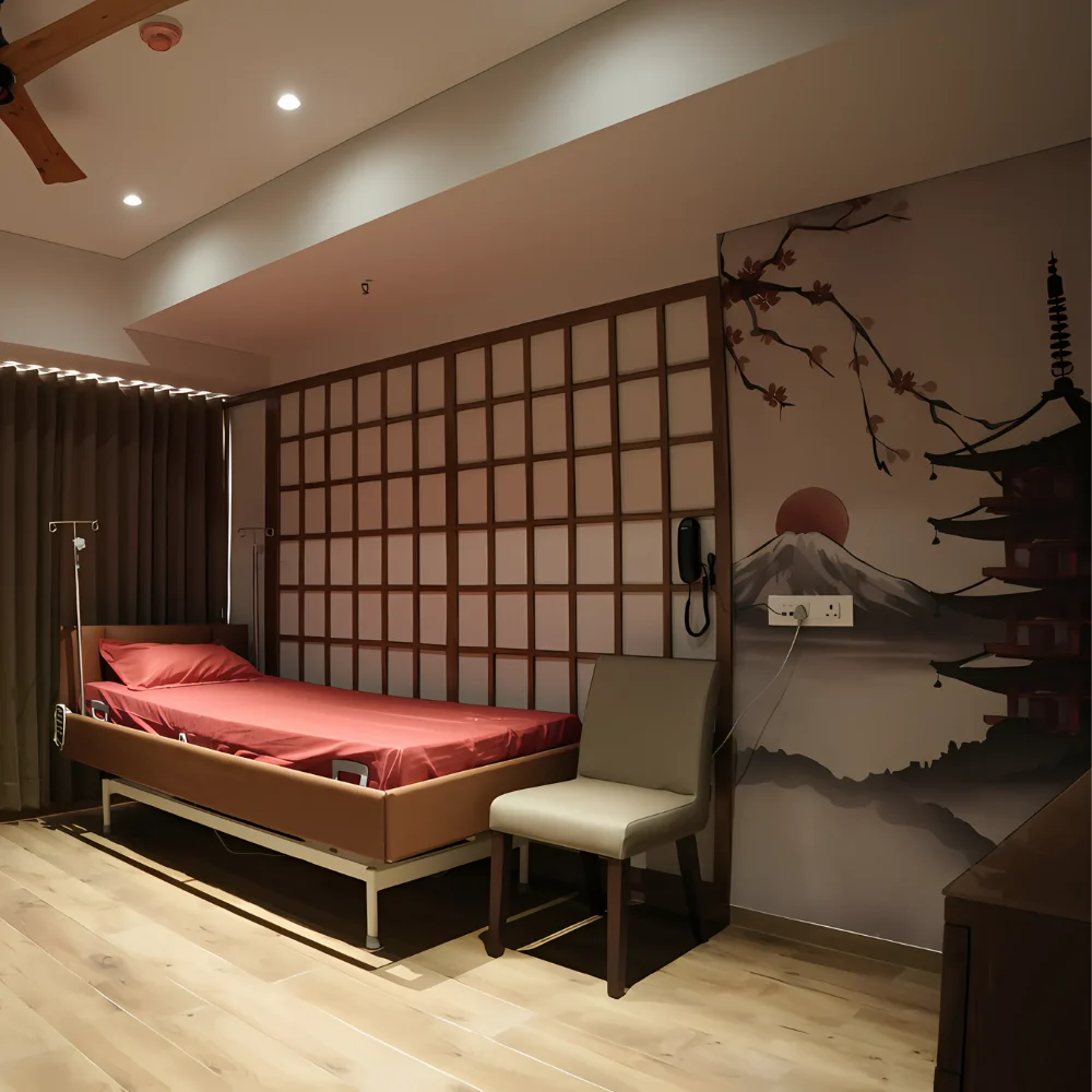 Japan theme room at Tirtham Surgical Hospital