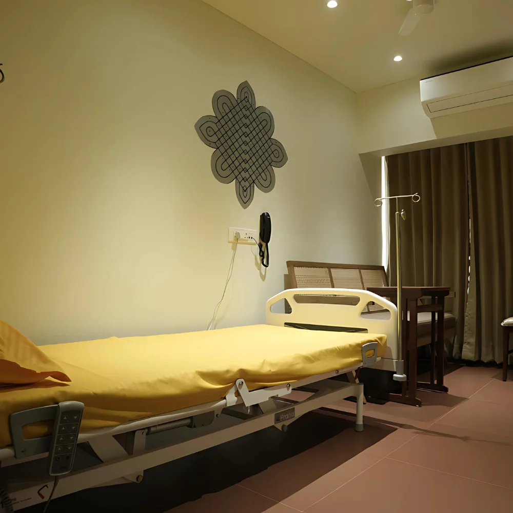 Kerala theme room at Tirtham Surgical Hospital