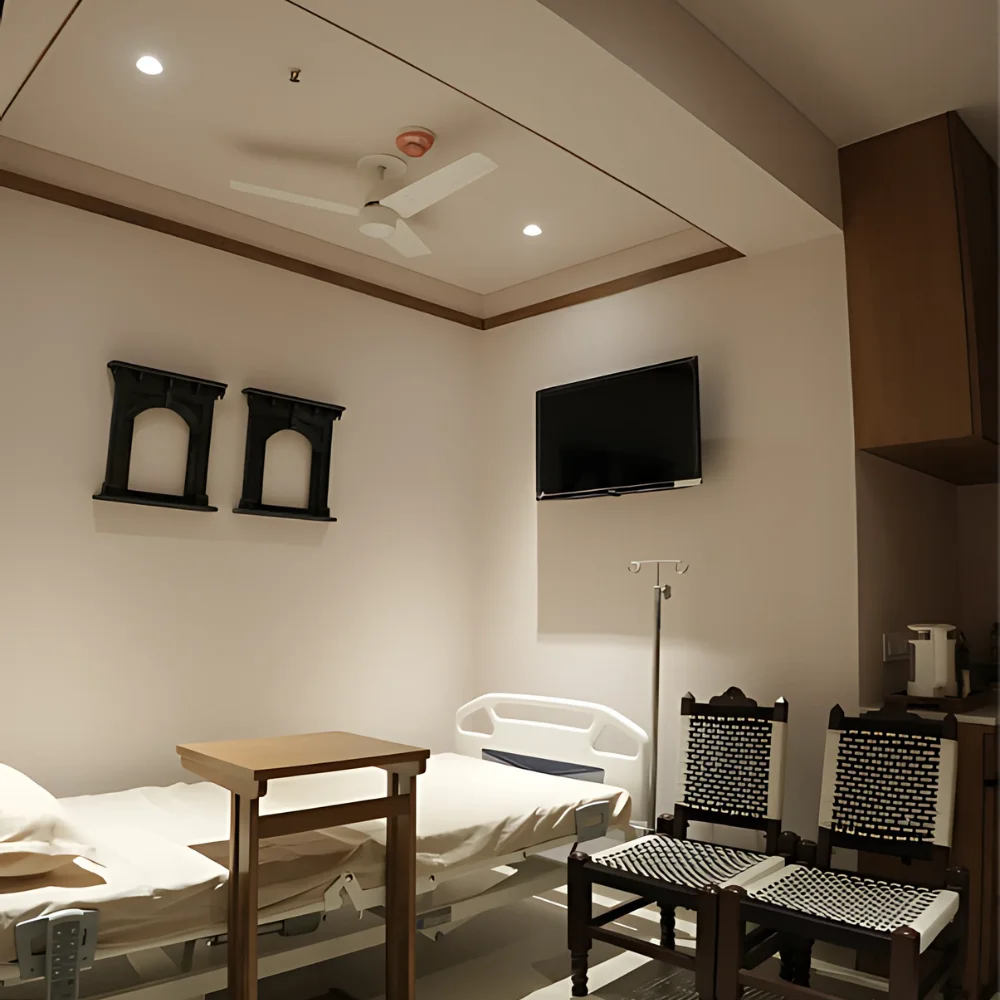 Rajasthan theme room at Tirtham Surgical Hospital